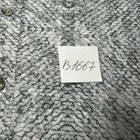 Reel Legends Shirt Mens Saltwater Gray White Button Up Long Sleeve Fishing Sz M - Picture 13 of 13